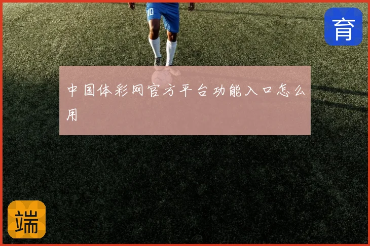 中国体彩网官方平台功能入口怎么用